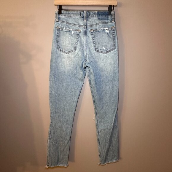 Women's 26/2 Abercrombie & Fitch Simone Slim Style Jeans High Rise Distressing - Picture 3 of 7